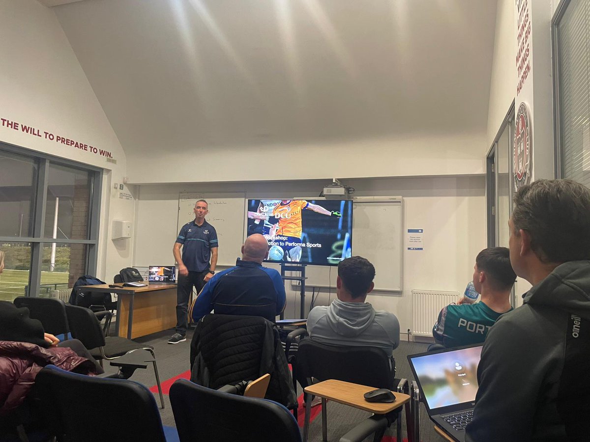 Great to catch up with a talented group of coaches &amp; student analysts <a href="/DCUDocEirGAA/">DCU Dóchas Éireann GAA Club</a> sharing Performa Sports software &amp; insights on analysis for Gaelic Games. Thanks to Paul &amp; Louise for the warm welcome. Looking forward to supporting each of the DCU teams #AlwaysLearning