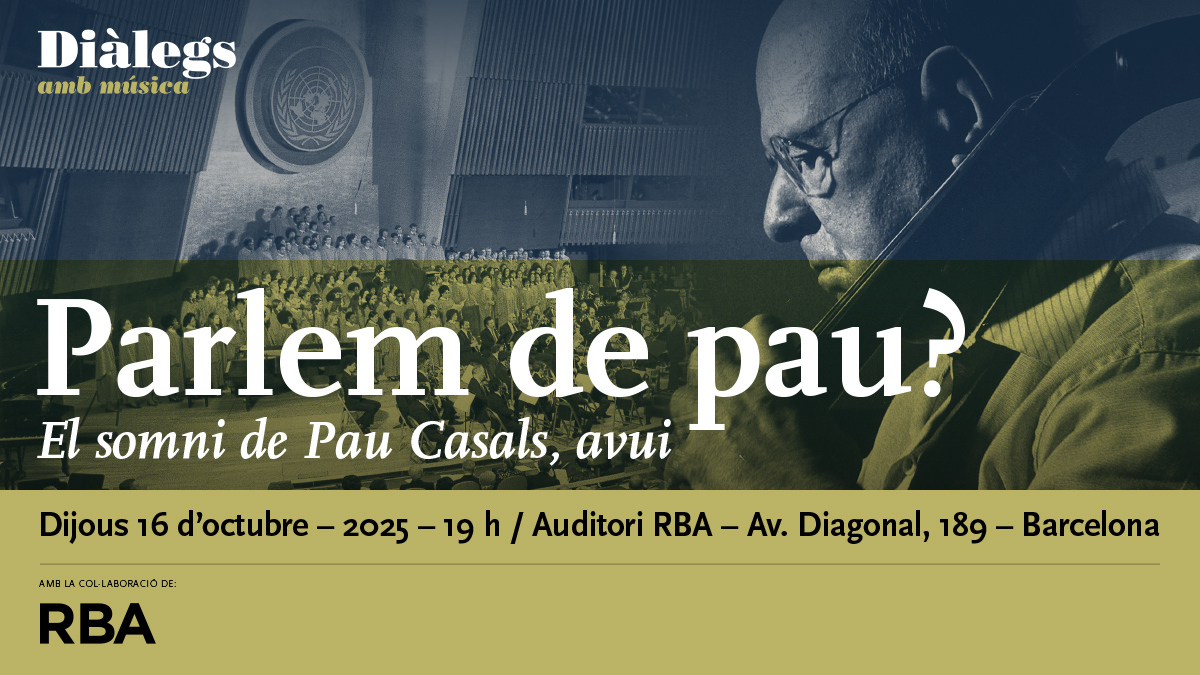 📢Atenció! Hem alliberat algunes entrades pels Diàlegs amb música d'aquest dijous 🎻🎵
Si us havieu quedat sense, podeu fer la reserva aquí: paucasals.org/activitat/dial…