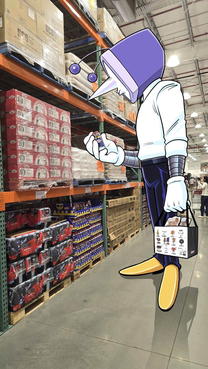I forgot I took this photo a couple weeks ago for this exact use

Tenna goes to Costco