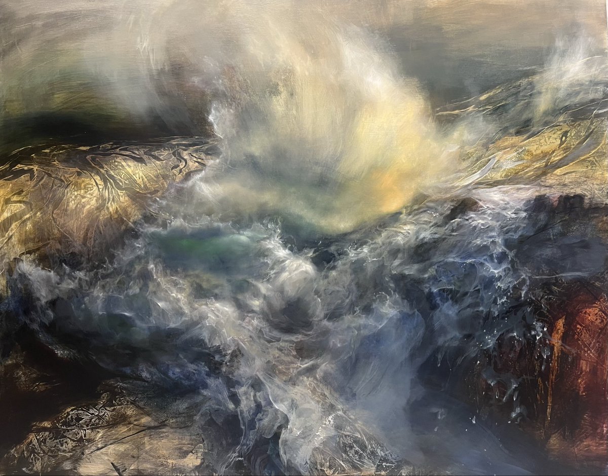 New solo exhibition opening on the 1st November at the Annan Gallery in Glasgow. 
Sea, Salt and Stone, 122cm x 152cm.