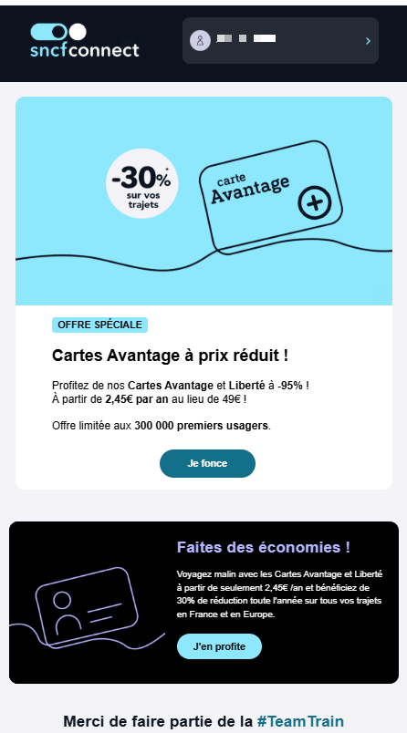 Dizio (@diziotech) on Twitter photo Attention PHISHING, ceci n'est pas un mail de <a href="/SNCFConnect/">SNCF Connect</a>, mais bel et bien une arnaque Attention PHISHING, ceci n'est pas un mail de <a href="/SNCFConnect/">SNCF Connect</a>, mais bel et bien une arnaque