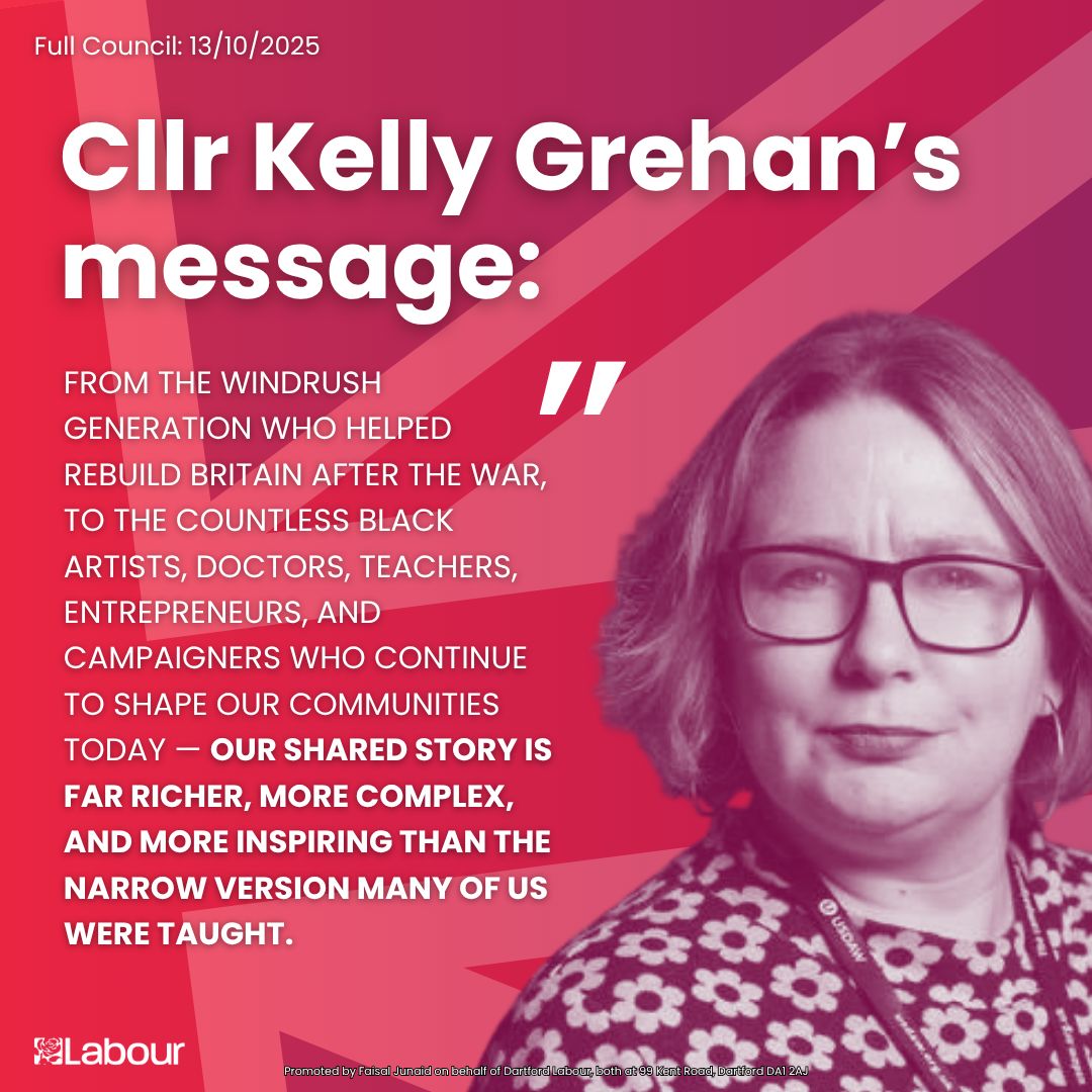 Dartford Labour (@dartford_labour) on Twitter photo Cllr <a href="/Victoria_Akin_/">Cllr Victoria Akintomide-Akinwamide</a> bought a motion to council on celebrating black history month yesterday. It passed with 3 abstentions. <a href="/Kelly_Grehan/">Cllr Kelly Grehan 🌹</a> made this comment during the debate. Cllr <a href="/Victoria_Akin_/">Cllr Victoria Akintomide-Akinwamide</a> bought a motion to council on celebrating black history month yesterday. It passed with 3 abstentions. <a href="/Kelly_Grehan/">Cllr Kelly Grehan 🌹</a> made this comment during the debate.