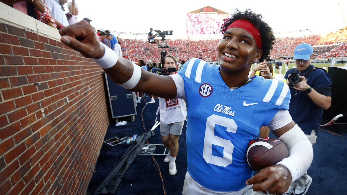 One year ago, Ole Miss QB Trinidad Chambliss was splitting snaps at a Division-II school.

This is the story of the people and places that built college football’s most unexpected star.

“That smile was there when he was born. It’s just Trinidad.” 🇹🇹 

cbssports.com/college-footba…