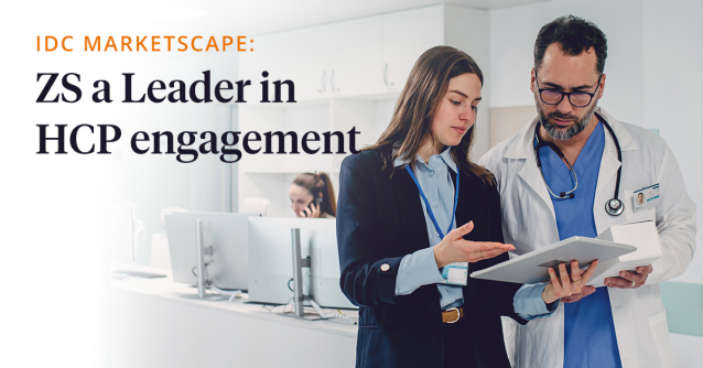 db_pavan's tweet image. ZS named a Leader in IDC MarketScape analyst report for HCP engagement