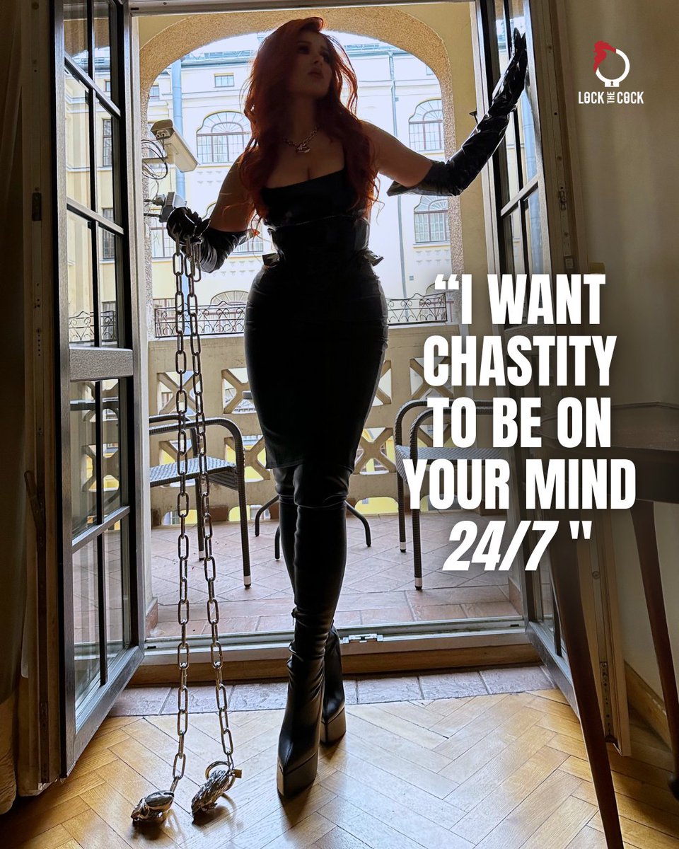 She wants chastity on your mind — and in your pants — 24/7 😏