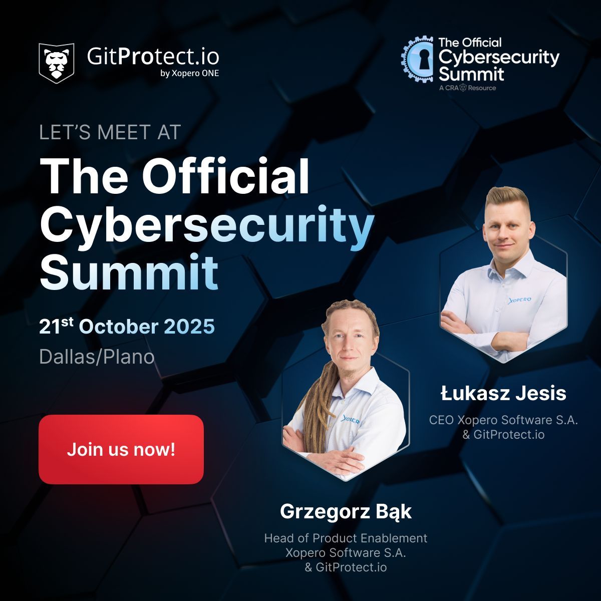 GitProtectio's tweet image. Our #GitProtect team is hitting the road again — this time for the Official #Cybersecurity Summit, where GitProtect is a proud sponsor!

Let’s meet &amp;amp; talk all things DevOps data protection, #backup, and Disaster Recovery… 

🌎 Register: cybersecuritysummit.com/summit/dallas2…