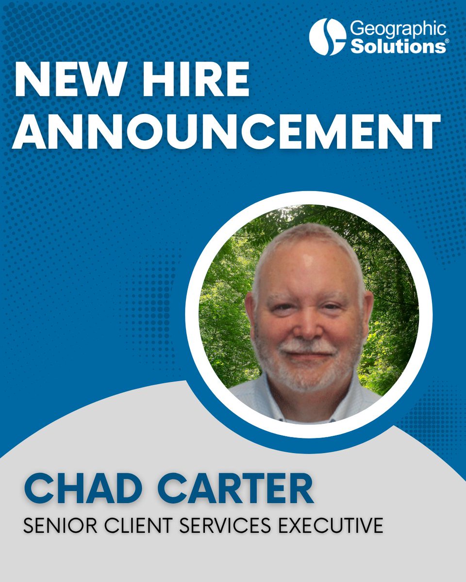 geosolutionsinc's tweet image. Join us in welcoming Chad Carter, our new Senior Client Services Executive! Chad brings over a decade of experience from the Indiana Department of Workforce Development.

Read more. bit.ly/4haVon0

#NewHire #GeographicSolutions #ClientServices