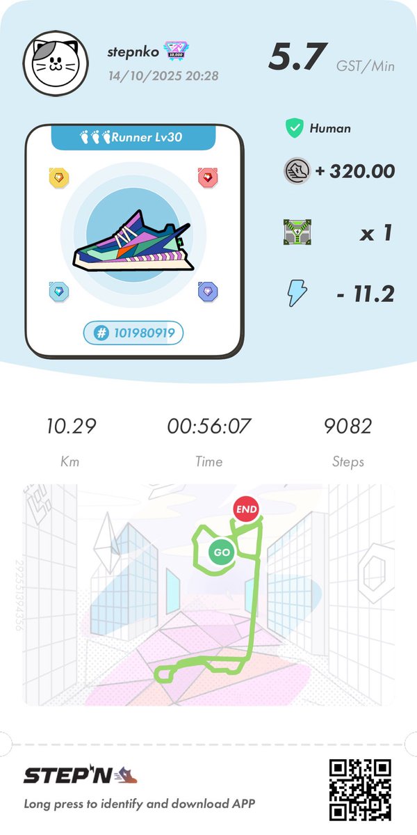 stepn75's tweet image. 今日も元気にすてっぷん🏃♂️
なんか知らないけどバッジ貰いました😁
STEPN Activation Code👉29801857
HEAL3招待コード👉XRk6t1m157301
#stepnactivationcode
#STEPN
#STEPNGO
#HEAL3