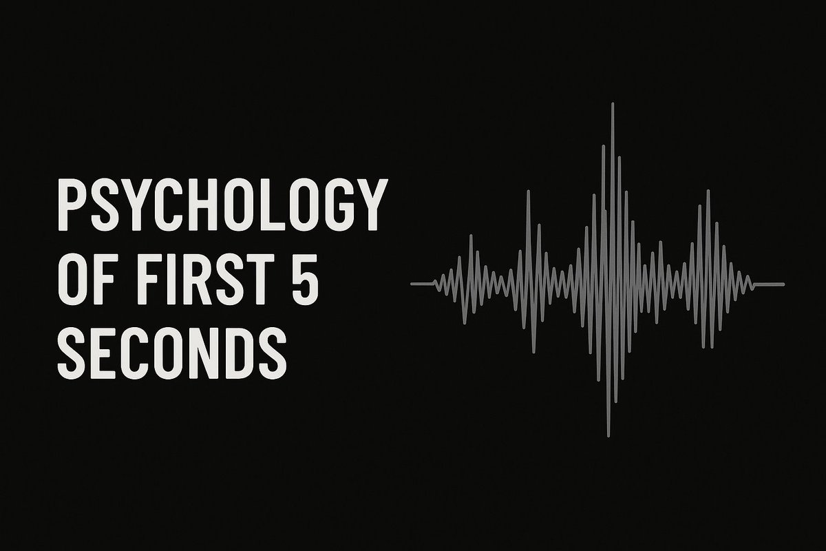 🎚️ Rule of 5 seconds. How to make the song engaging from the start?

The first five seconds of a song decide everything.

Long before the chorus or the hook, the listener’s brain has already judged whether this track feels confident, interesting, and worth staying for.

It’s not