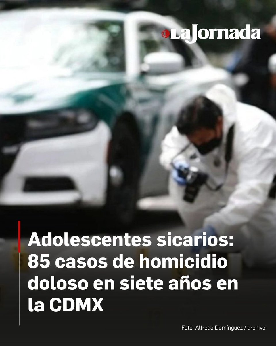 🚨 Cada vez participan más menores en la comisión de delitos de alto impacto

De 2018 a 2025, la <a href="/SSC_CDMX/">SSC CDMX</a> detuvo a 113 por este delito. Las edades oscilan entre 13 y 17 años.
Perpetraban ejecuciones al amparo de la noche.

En 2024, autoridades capitalinas identificaron a un
