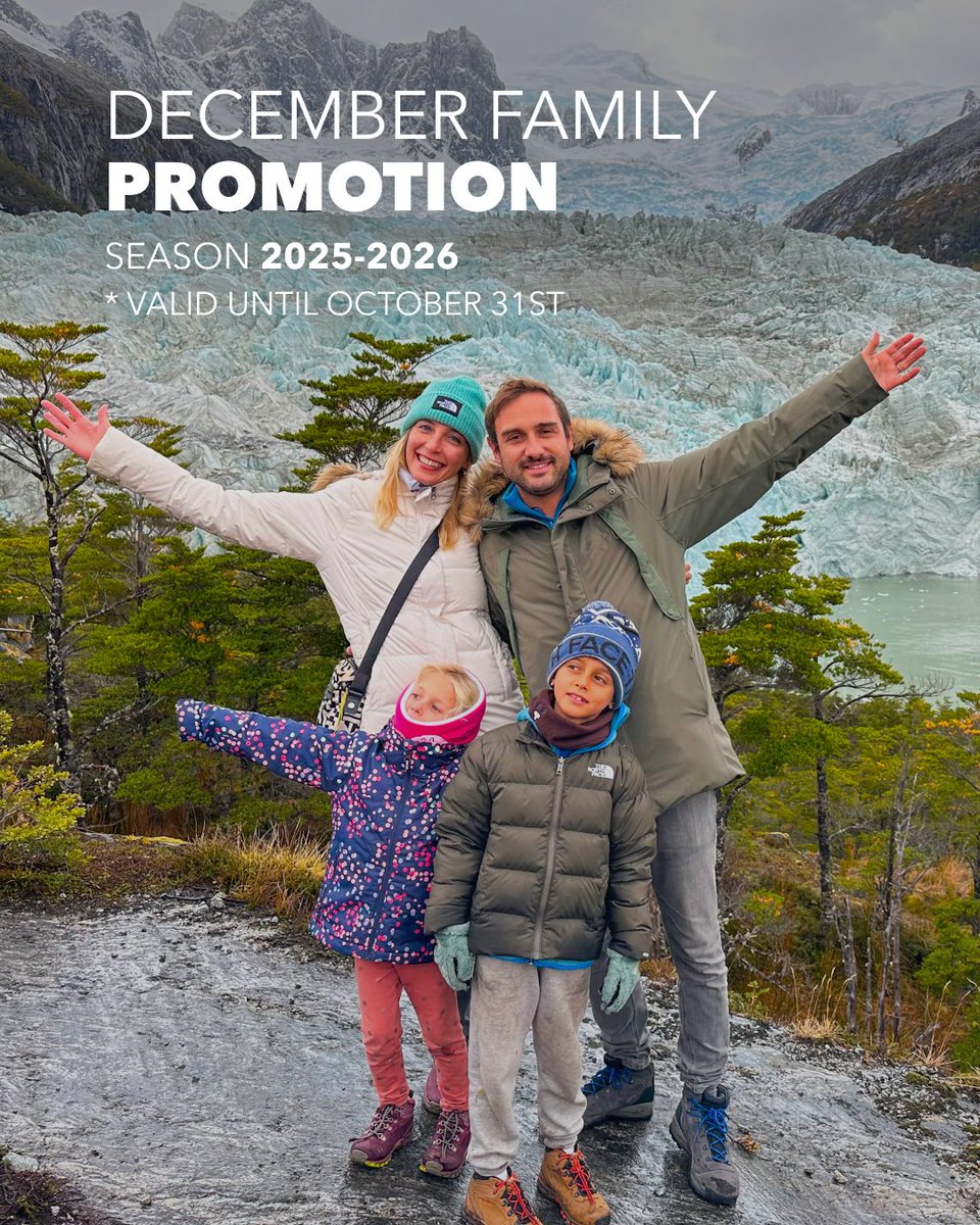 AustralisEXP's tweet image. This December, sail to the end of the world with your family and discover the magic of Patagonia together. 🌍🚢

Book by October 31 and give your loved ones the gift of an unforgettable adventure. ❄️💙

👉 Don’t wait — secure your family’s December voyage today!