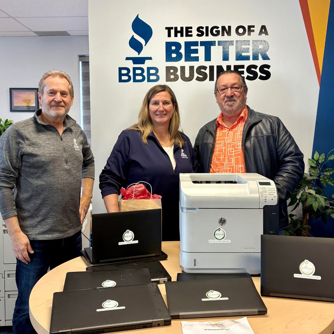 Partnerships that make a difference! 

ERA and the BBB Central Ontario joined forces for a Winnipeg collection event, helping keep electronics out of landfills and providing tech support to N'Dinawemak Inc.

Full story here: era.ca/winnipeg-unite…

#ElectronicRecycling #Winnipeg