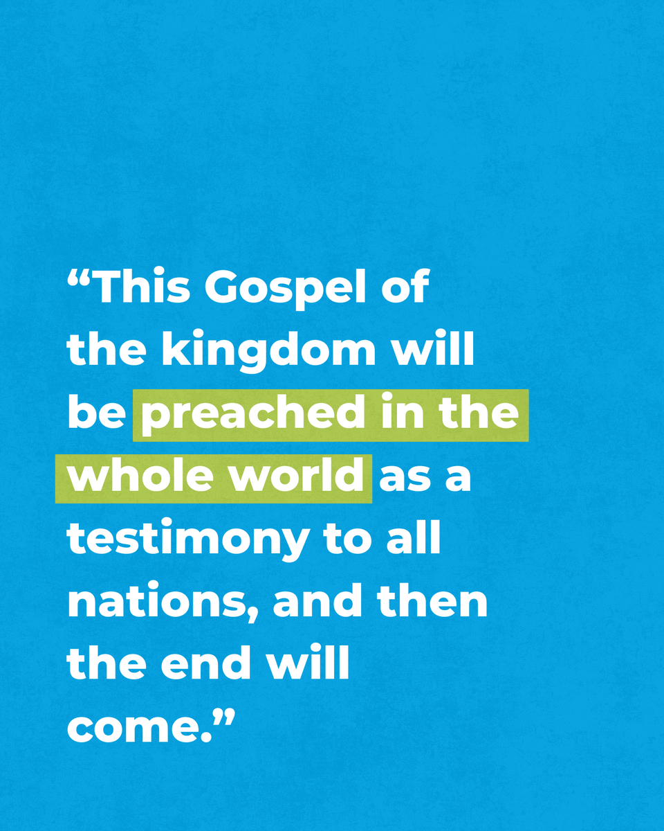 tti_global's tweet photo. The whole world. Every nation.

Every village. Everywhere.

This is Christ’s mission — and TTI’s vision.

Will you be part of the movement to carry the Gospel to every corner of the earth? https://t.co/Q2jzNYbwIq