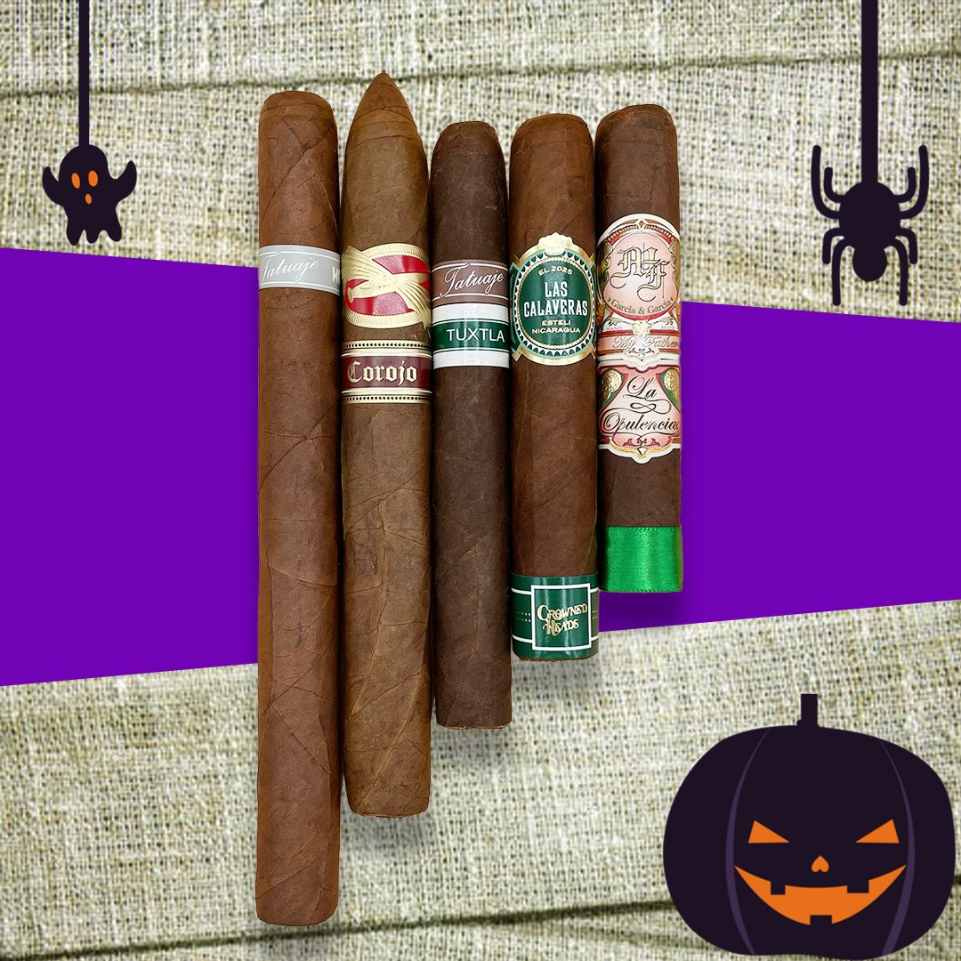 I ain't afraid of no ghost or a good deal! Get in the spooky spirit with our new Yummy Mummy sampler that features the ghoulish Tatuaje Mummy Redux 5 that is exclusive to this pack and some other great Nicaraguan sticks! 🎃🧟 #Cigars #Halloween #Tatuaje

jackschwartz.com/products/nicar…