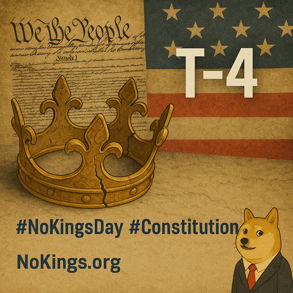 <a href="/FoxNews/">Fox News</a> From 1776 to today: America rejects kings. Oct 18 = No King’s Day. Remember it. Live it. #No