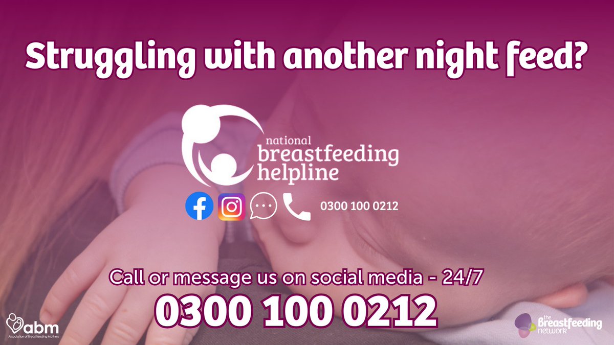 NBHelpline's tweet image. It’s completely normal for young babies to wake often at night to feed – and that’s why many mums need a little extra support overnight. 💜

🌙 Wondering if your baby is getting enough milk?
🌙 Waking up with sore nipples in the morning?
🌙 Or just need someone to talk you…