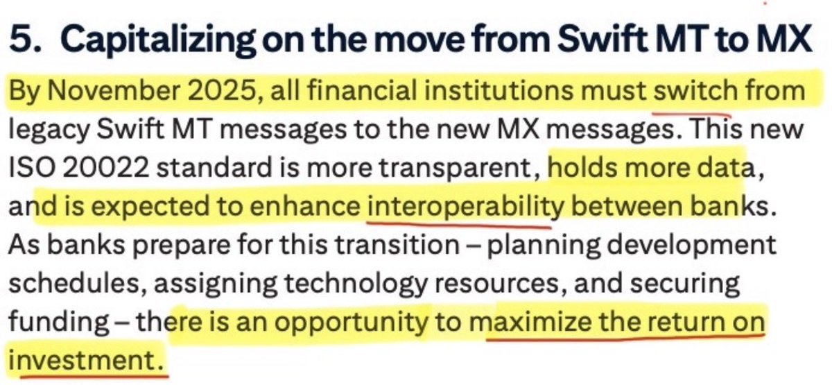 SMQKEDQG's tweet image. ‼️BY NOVEMBER 2025, ALL FINANCIAL INSTITUTIONS MUST SWITCH TO ISO 20022‼️

Documented.📝👇
