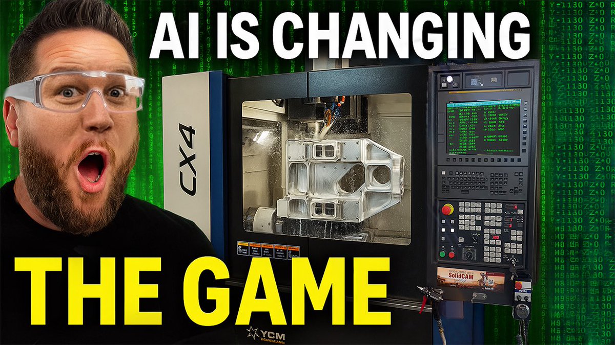 titangilroy's tweet image. AI Just Took Over CNC Machining

youtu.be/B6s5NxvrErA

#titansofcnc #cnc #cncmachining #cncmachinist #machining #innovation #technology