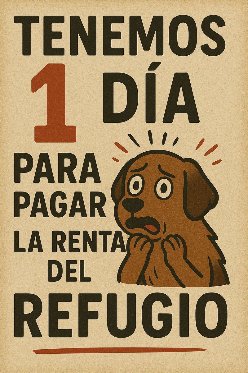 FundacionToby's tweet image. MAÑANA SE NOS ACABA EL TIEMPO.

Falta solo 1 día para pagar la renta del refugio…

y aún no tenemos el dinero completo.
Me duele el alma de solo pensar que, después de todo lo que hemos luchado,
podríamos perder el único lugar seguro que tienen estos perros.

No quiero imaginar…