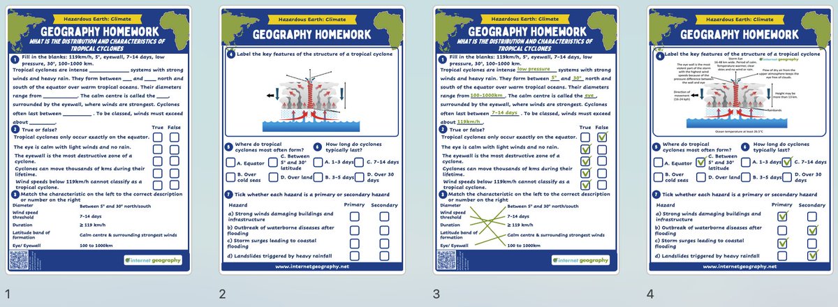 Five new Geography Homework resources for Edexcel B for Hazardous Earth have been added to Internet Geography Plus. 

Plus subscribers can download them here: internetgeography.net/internet-geogr…

#edexcelbgeography #RetrievalPractice #GeographyHomework