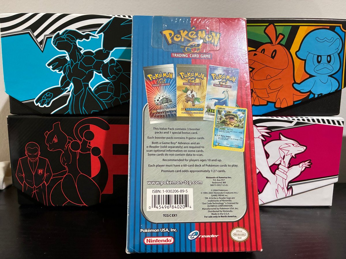 🧇 CONSIGNMENT WAFFLE 🧇

Pokemon EX Series Value Pack (sealed)

Includes 3 packs and promo

150 Spots 
$20 Per Spot 

Wheel of death live via twitch once filled 

Comment below to claim spots 

Shipping included US only