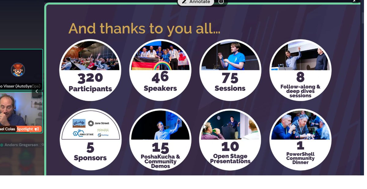 autosysops's tweet image. Watching the #PSConfEU #MiniConf opening keynote and suddenly seeing myself there!
Hope I will be able to be back next year!
