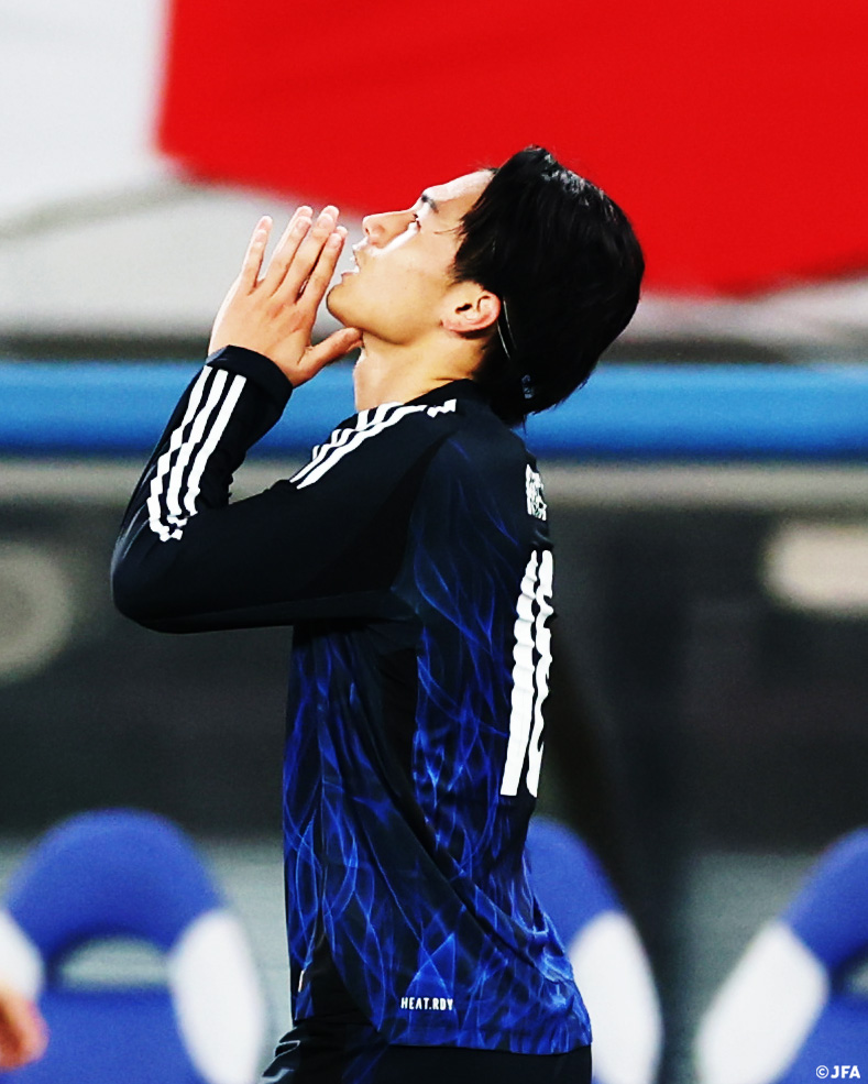 🙏✨ #上田綺世 🔹 #最高の景色を #SAMURAIBLUE #jfa #daihyo