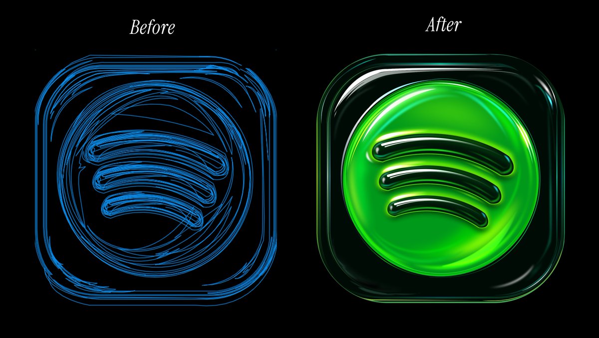 Finally completed the <a href="/Spotify/">Spotify</a> pen tool design🎵🖋️

Did I Cook?👀