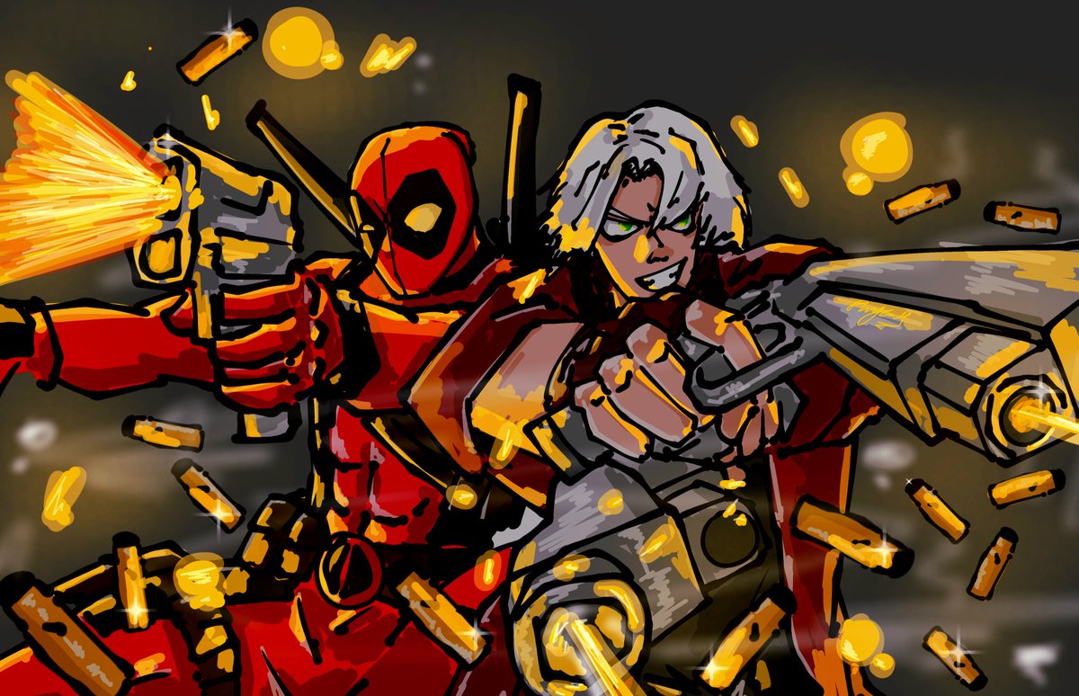 I'm obsessed with this

(Likes and reposts are deeeeeply appreciated)

#digitalart #DevilMayCry #Deadpool #fanart #artmoots