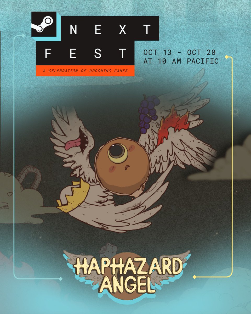 TeamCapriccioso's tweet image. 🚀 It’s official, Haphazard Angel is taking flight in Steam Next Fest 2025!!! 🎉

(We also just released out demoooo!!).

#indiegames  #indiegamedeveloper  #videogames  #GamingCommunity  #steamevent #SteamNextFest