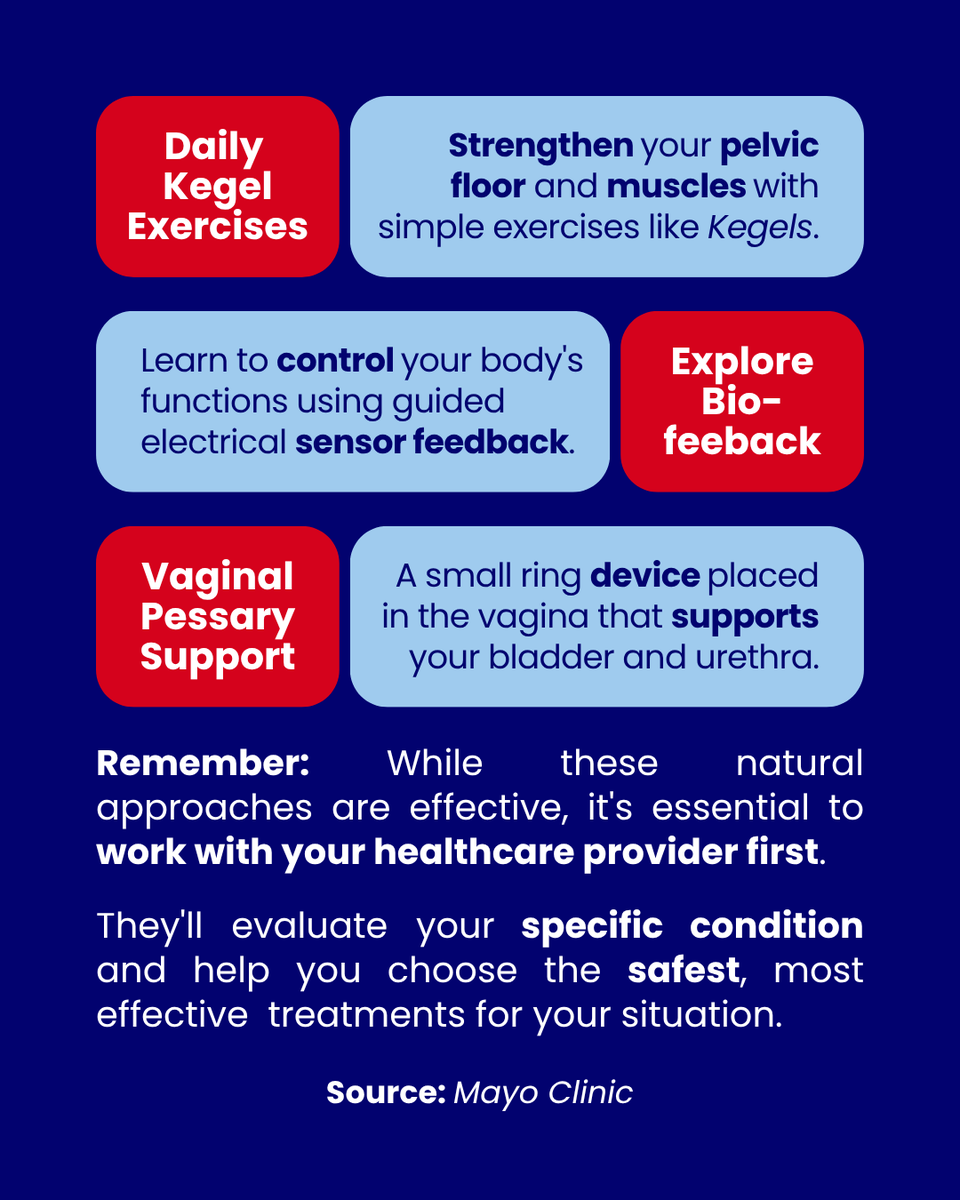 NHCOA's tweet photo. #NHCOAInforms | Stress #UrinaryIncontinence is a common condition that affects many women. However, it does not have to control your life or limit your activities.
Understanding your treatment options can help you regain confidence, allowing you to maintain an active lifestyle.⚕️ https://t.co/OJPmrG6JWa