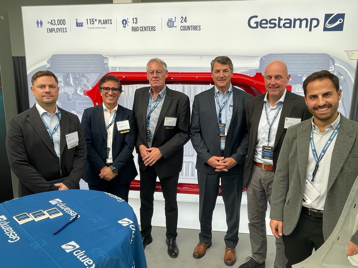 Gestamp (@gestamp) on Twitter photo 𝗚𝗲𝘀𝘁𝗮𝗺𝗽 𝗮𝘁 𝗘𝘂𝗿𝗼𝗖𝗮𝗿𝗕𝗼𝗱𝘆 𝟮𝟬𝟮𝟱
Gestamp is showcasing some of our innovations in #safety, #lightweight and #sustainable automotive design, including the Ges-RingFrame® and the B-Pillar featuring our G-Weld and Ges-Wire® technologies.
Visit our booth!🚀 𝗚𝗲𝘀𝘁𝗮𝗺𝗽 𝗮𝘁 𝗘𝘂𝗿𝗼𝗖𝗮𝗿𝗕𝗼𝗱𝘆 𝟮𝟬𝟮𝟱
Gestamp is showcasing some of our innovations in #safety, #lightweight and #sustainable automotive design, including the Ges-RingFrame® and the B-Pillar featuring our G-Weld and Ges-Wire® technologies.
Visit our booth!🚀