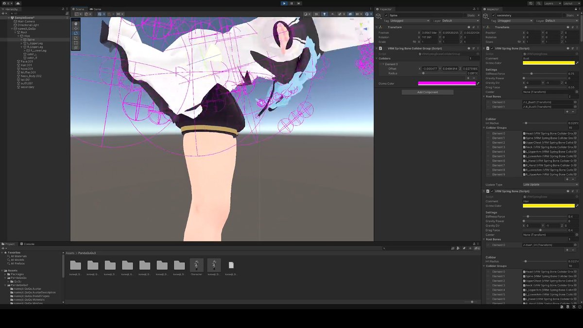 kureejii_panda's tweet image. Once again, I give up on my model for the umpteenth time...
#unity3d #vtuber