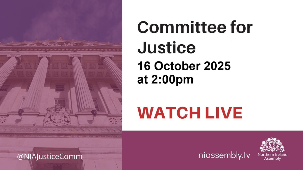 Northern Ireland Assembly Justice Committee tweet media