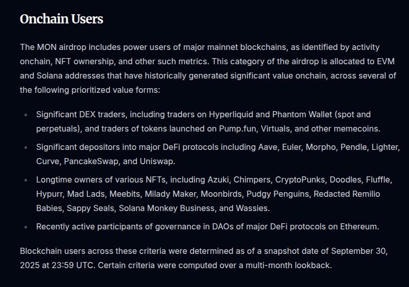 The GMonad Airdrop eligibility criteria...

we never stood a chance