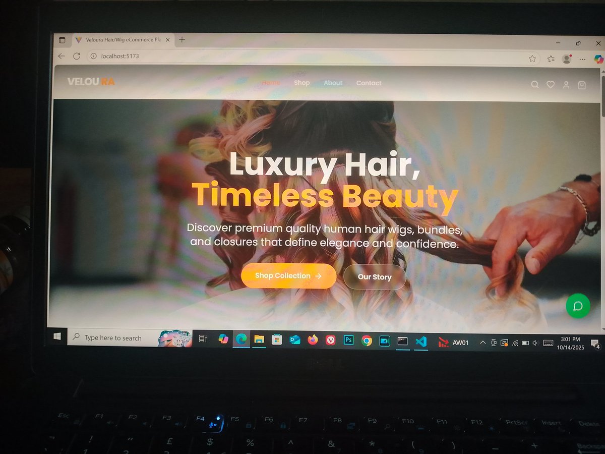 tech_evolv's tweet image. First look at the Veloura Hair/Wig eCommerce Platform 🖥️💫
Homepage complete — blending clean UI, seamless UX, and performance-driven React components.
Stack: HTML | React.js | TypeScript | JavaScript
#CodeAndCreate #VelouraHair #ReactJS #UIUXDesign #FrontendDeveloper #WebDev