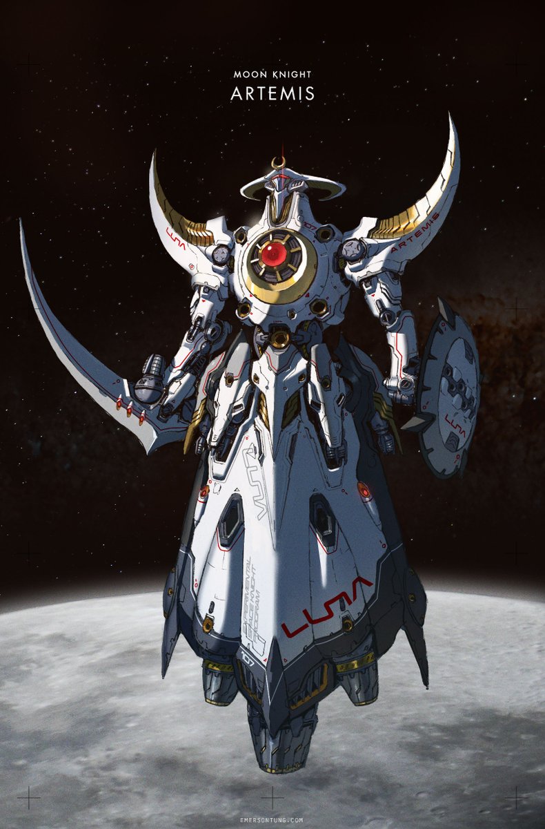 Artemis, the Moon Knight.

Unlike the Star Knights that were made by OLYMPOS, Artemis was developed by the elusive colony LUNA.