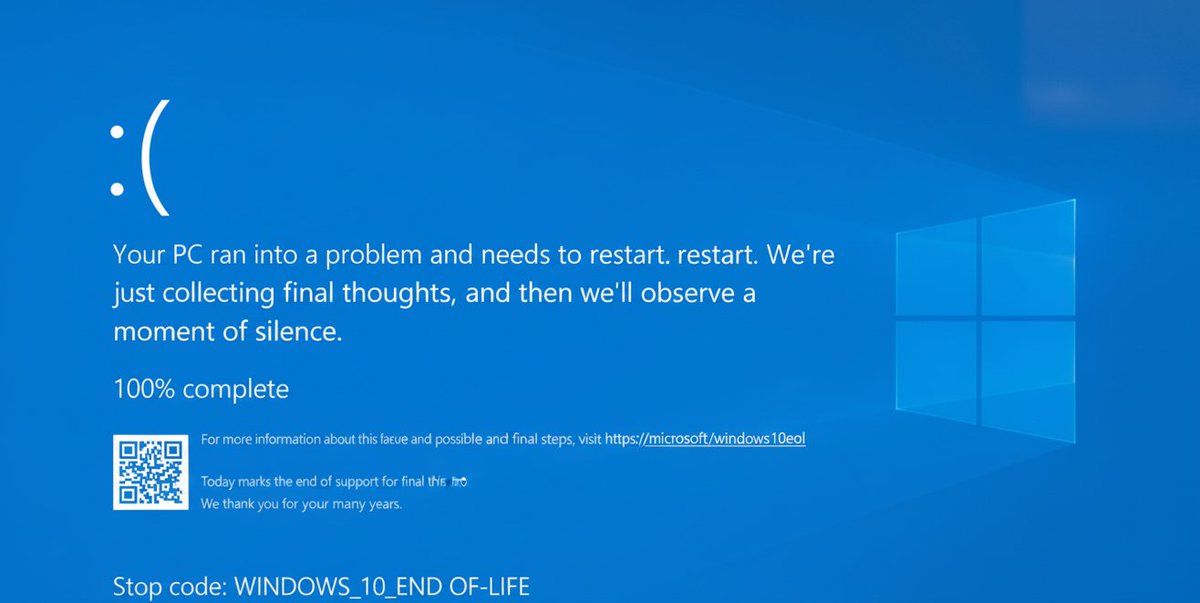 Hoy muere el soporte de Windows 10 (2015-2025), estuvo vegente durante 10 años. No entiendo porque hoy y no el 10/10