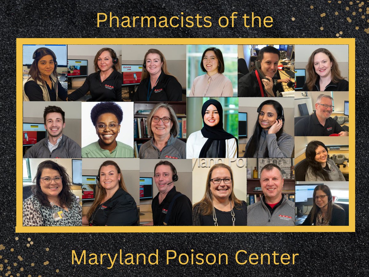 It’s #AmericanPharmacistsMonth! At the poison center, cases are managed by highly trained professionals, including pharmacists, who specialize in poison prevention and treatment. A big thank you to our amazing #Pharmacists at the MPC for all that you do!