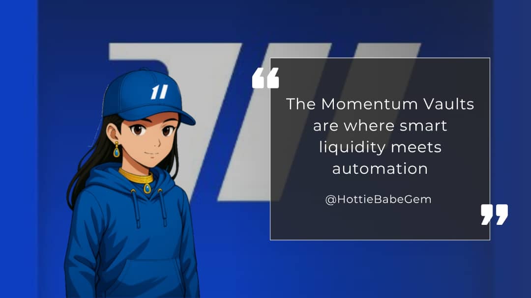 HottieBabeGem's tweet image. The @MMTFinance Vaults are where smart liquidity meets automation, it's designed to help users earn more while doing less.
There are different types of vaults integrated into the Momentum DEX:
- Auto-Rebalancing Vaults
These vaults manage a single trading pair for LPs. Instead…