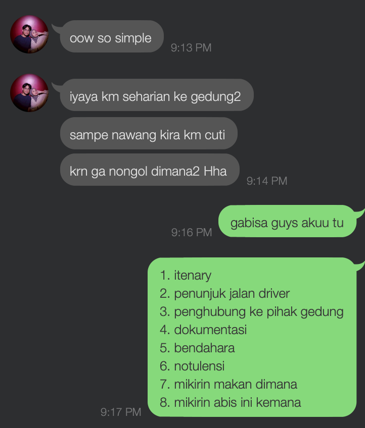 vegiif's tweet photo. 3 hari ganti peran jadi PA https://t.co/aH1eBIa3qv