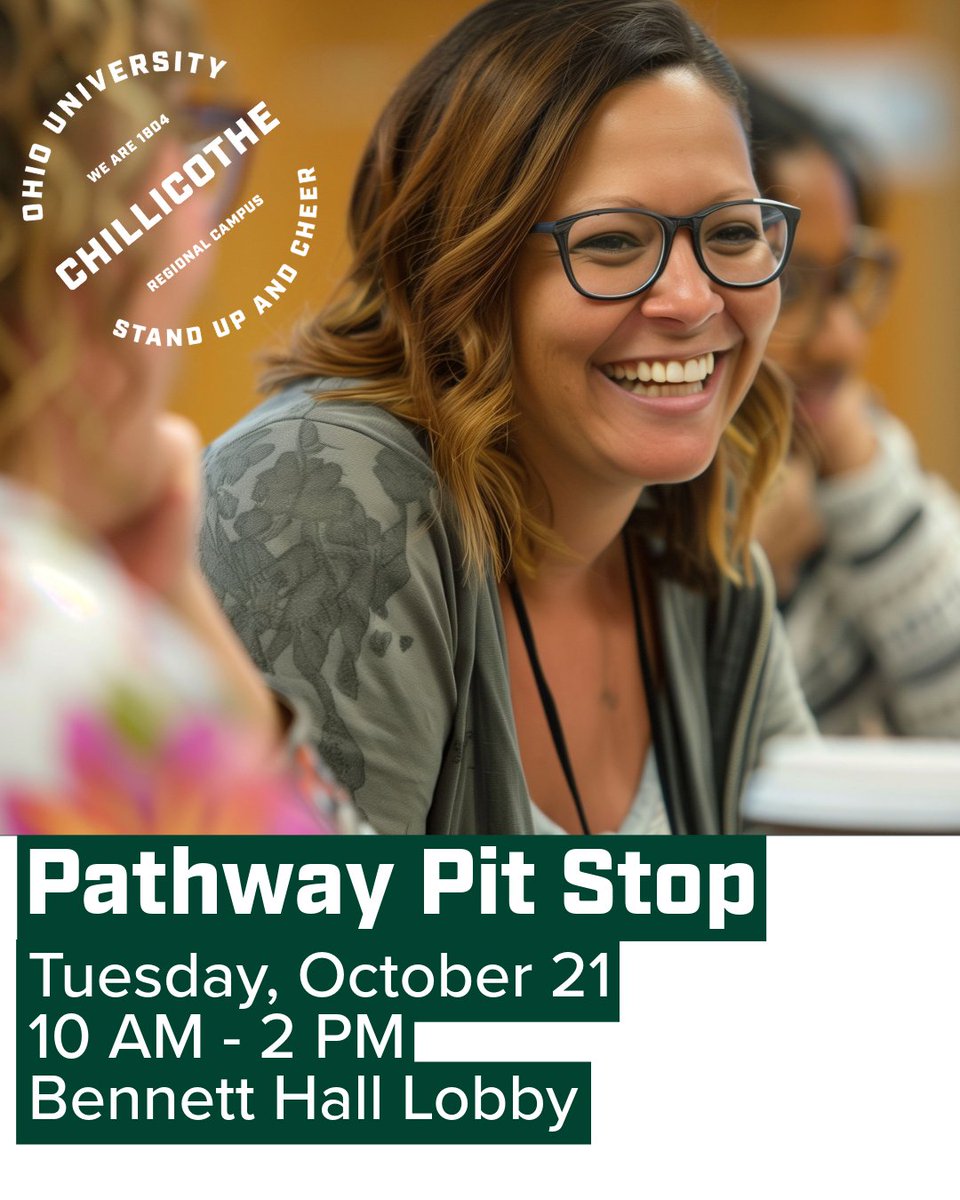 Hey Bobcats! Do you have questions about your program of study, requirements, prerequisites, or academic progress? Stop by our Pathway Pit Stop on Thursday, October 21 between 10 a.m. and 2 p.m. for quick advising on the go.