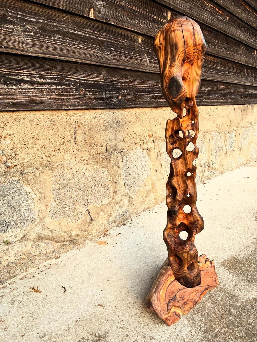 BotchyBotchy's tweet image. 滑川市美術展で展示中
#滑川市美術展　#木彫刻　#富山県