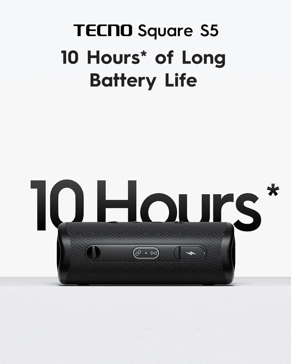 TECNOMobile254's tweet image. Turn it on, turn it up and let the music roll! From sunrise playlists to late-night jams; it keeps going! 

TECNO Square S5 = 10 hours of nonstop sound.

#AIoT #TECNOAIoT #TECNOAI #TecnoKenya #tecnoxafcon2025