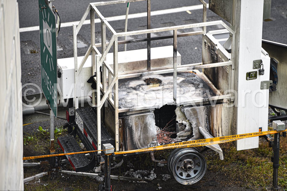 Un radar photo mobile a été incendié peu avant minuit sur l’autoroute 30 à Saint-Constant, sur la Rive-Sud de Montréal. L’incendie est d’origine suspecte. Une enquête est en cours.