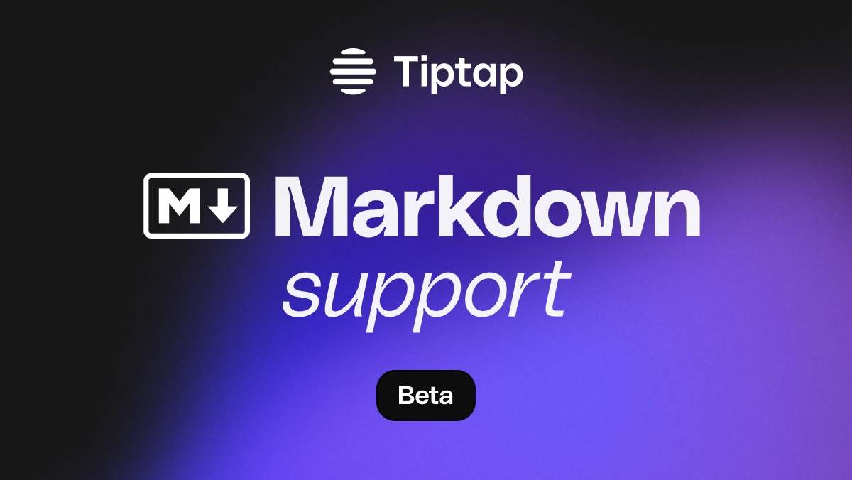 tiptap_editor's tweet image. Finally 🙌 Introducing Bidirectional Markdown Support for Tiptap!
Tiptap now supports fully bidirectional Markdown conversion: import Markdown content and export your editor content back to Markdown, all open-source!
Read the docs: tiptap.dev/docs/editor/ma…