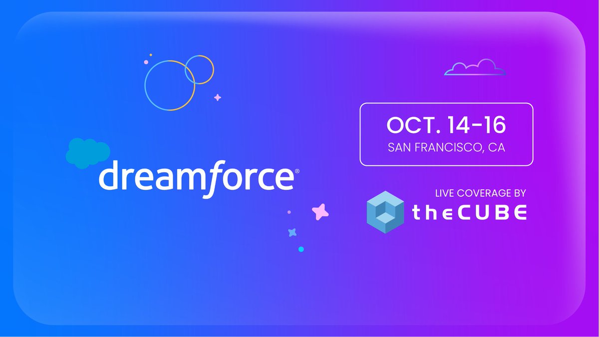 theCUBE's tweet image. We’re live from #Dreamforce2025! 🚀

Tune in as @theCUBE decodes @Salesforce’s Agentic Enterprise, from #Agentforce 3 and #DataCloud to Slack as the work OS.

🚨 Stream NOW:
x.com/i/broadcasts/1…

#AgenticAI #Intelligence #EnterpriseTechNews