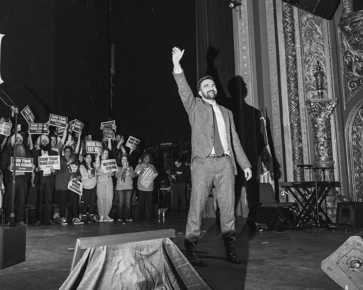 jackcalifano's tweet image. Zohran rally at United Palace last night…