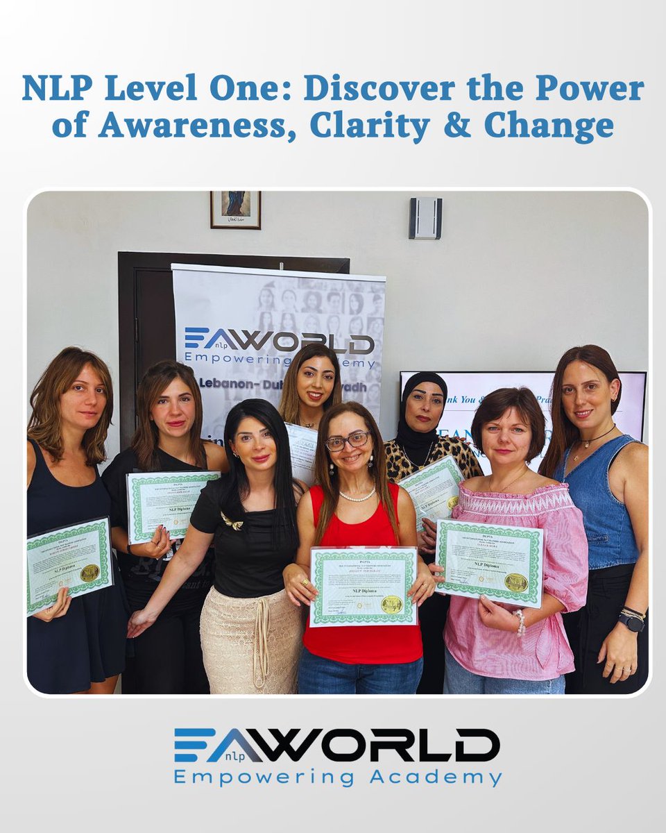 eddyantonios's tweet photo. WE DON’T TRAIN | WE TRANSFORM🔁
Celebrating Excellence in Transformation
At EANLPWORLD, we take pride in empowering professionals with the science and art of human development. ##NLP #LEADERSHIP #COACHING #TRAINING https://t.co/dEL6usM5jj