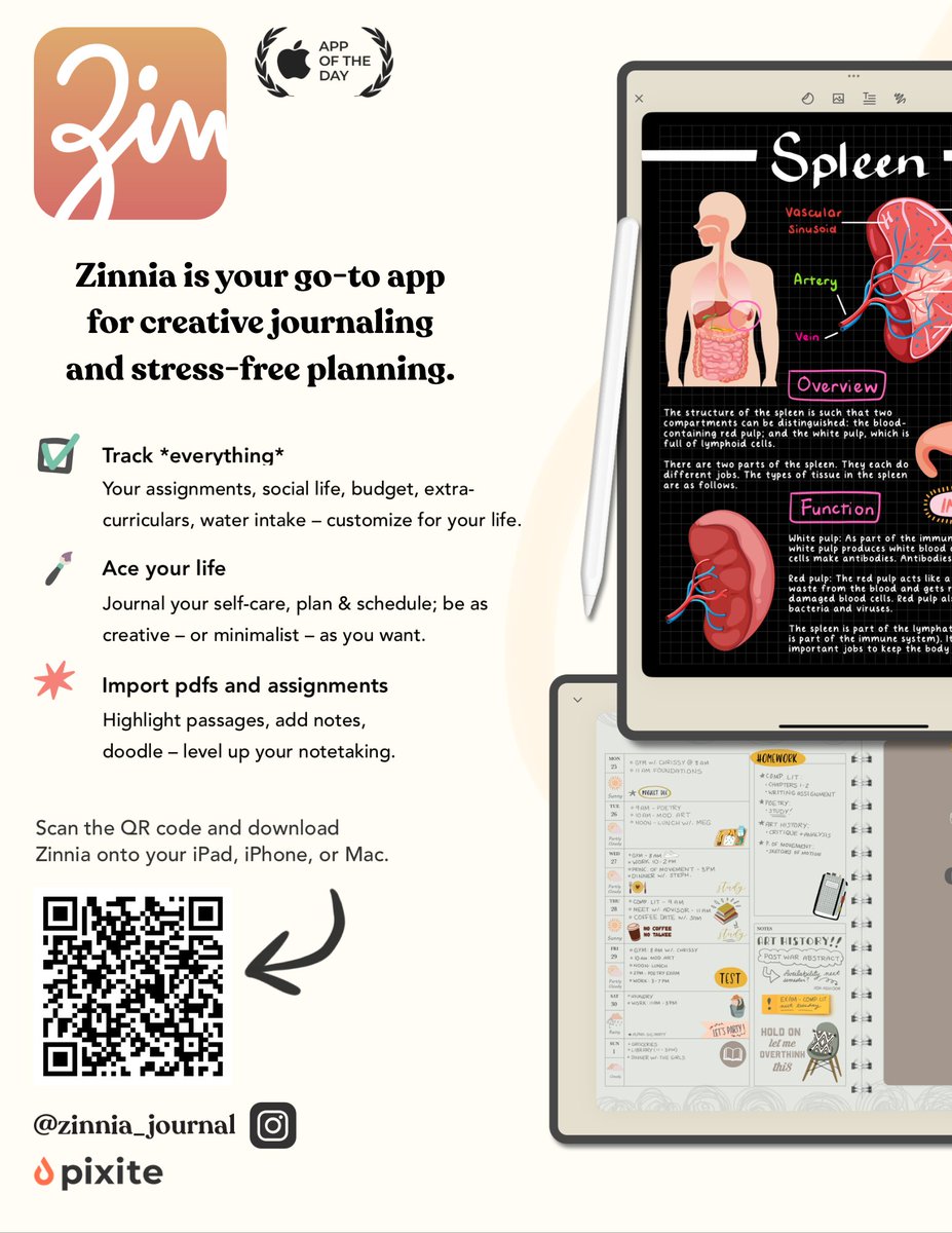 📱 2 Free Mental Health App Access for Students (3month free memberships for students) <a href="/pixiteapps/">Pixite</a>:

1. Zinnia App <a href="/ZinniaJournal/">Zinnia Journal & Planner</a> 
2. Pigment App <a href="/pigment_app/">Pigment - Adult Coloring Book</a>